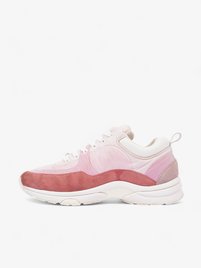  CC Logo Sneakers Pink / Red / White Nylon EU 37 UK 4