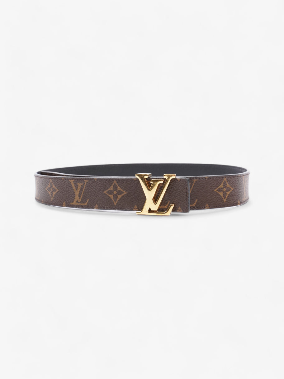 Louis Vuitton LV Iconic 25MM Reversible Belt Monogram / Black Canvas 80cm / 32