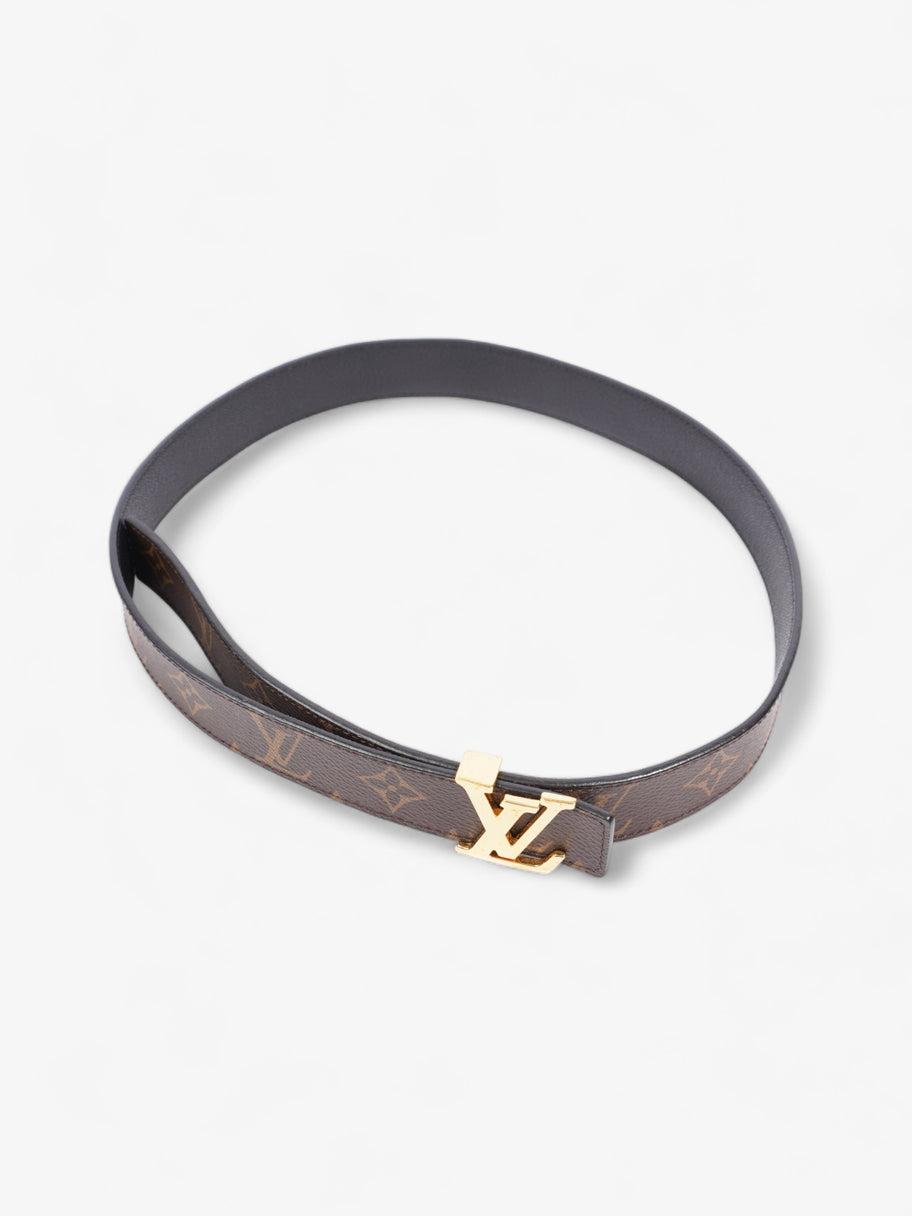 Louis Vuitton LV Iconic 25MM Reversible Belt Monogram / Black Canvas 80cm / 32