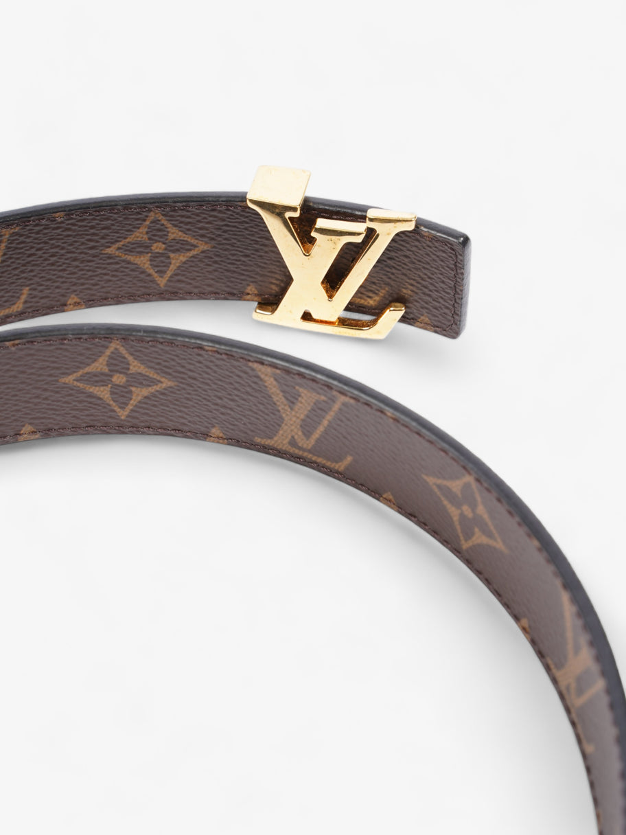 Louis Vuitton LV Iconic 25MM Reversible Belt Monogram / Black Canvas 80cm / 32