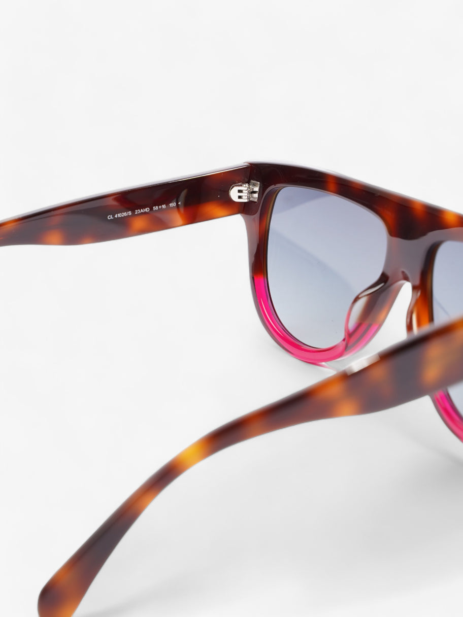 Celine Shadow Sunglasses Havana Brown / Fuschia Acetate 150mm Image 5