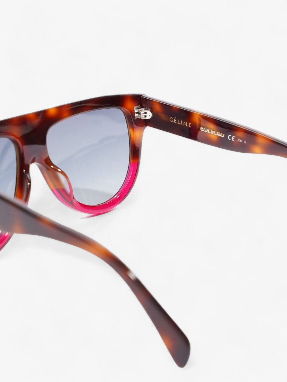 Celine Shadow Sunglasses Havana Brown / Fuschia Acetate 150mm Image 6