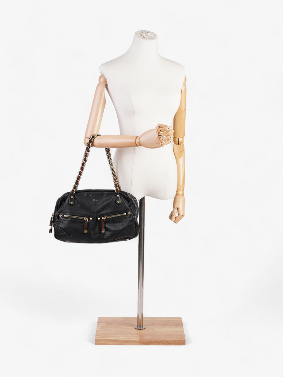 Gucci Gucci Capri Chain Black Leather Image 2