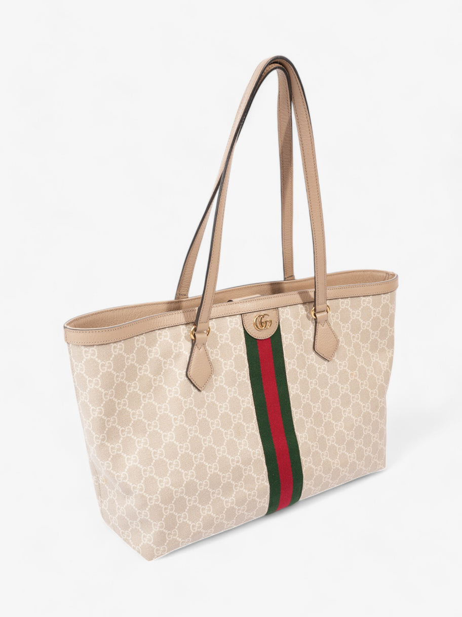 Gucci Ophidia Tote Bag Beige / White / Green Canvas Medium Image 7