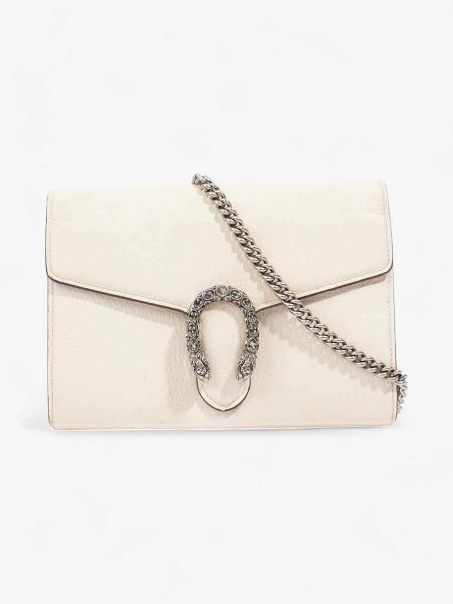 Gucci Dionysus Chain Wallet Cream Leather Luxe Collective