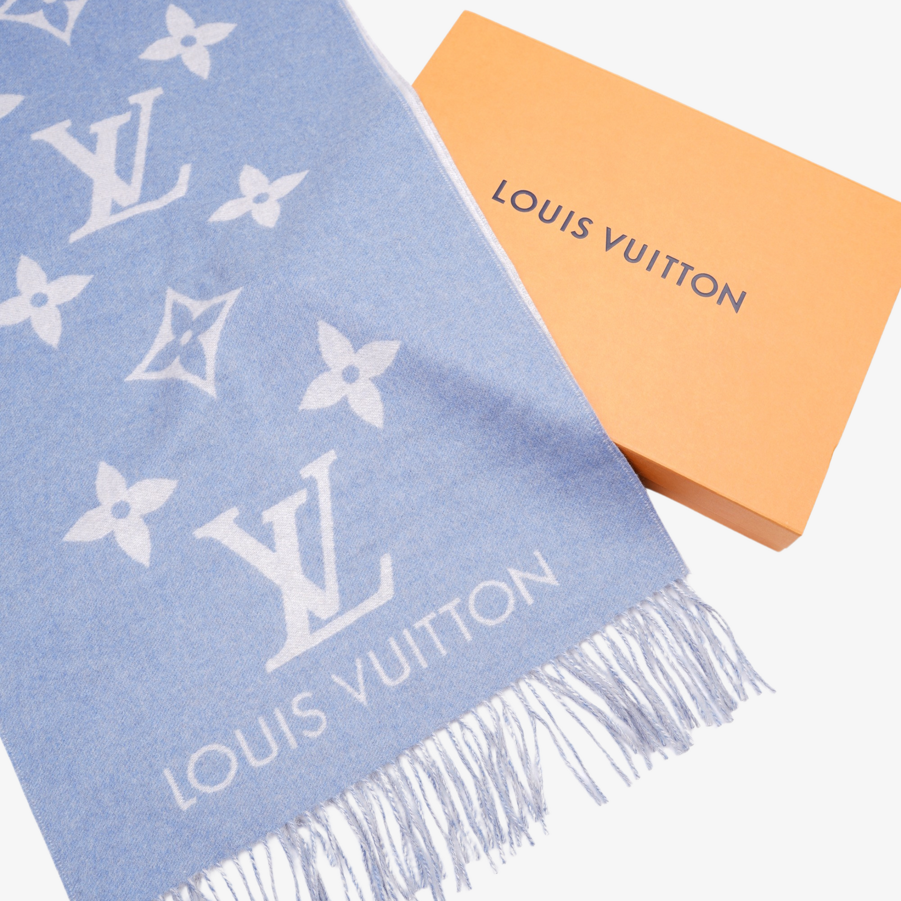 Louis Vuitton Cold Reykjavik Scarf 2023-24FW, Blue