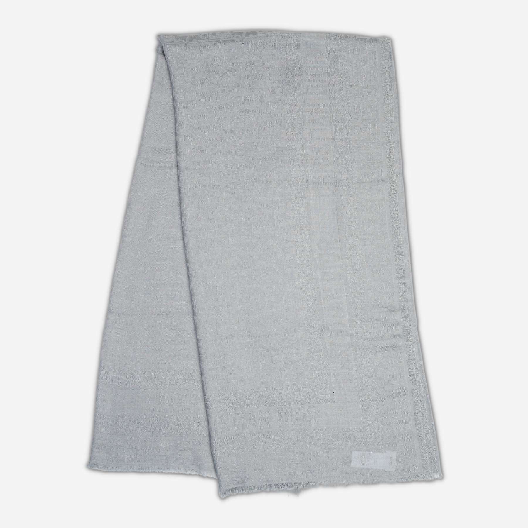 Dior Oblique Scarf Gray Cashmere