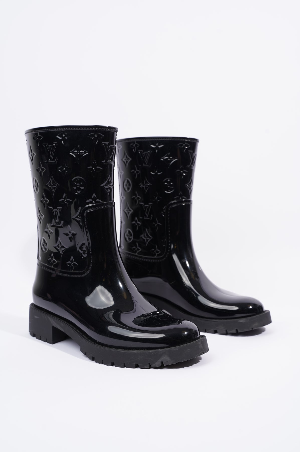 Louis Vuitton, Shoes, Louis Vuitton Drops Flat Half Boot Size 8 Usuk Size  39