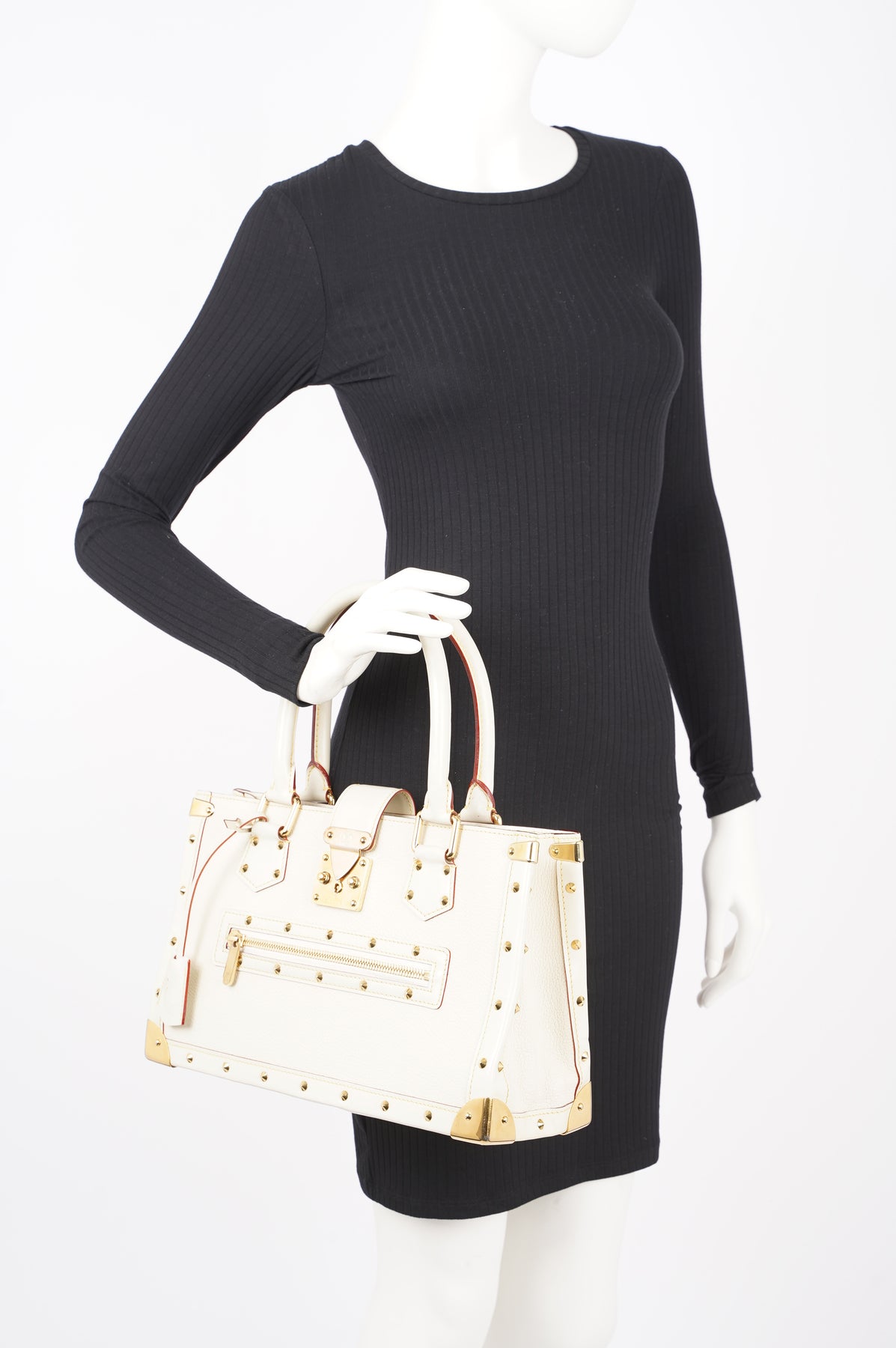 Louis Vuitton White Suhali Leather Le Fabuleux Bag at 1stDibs