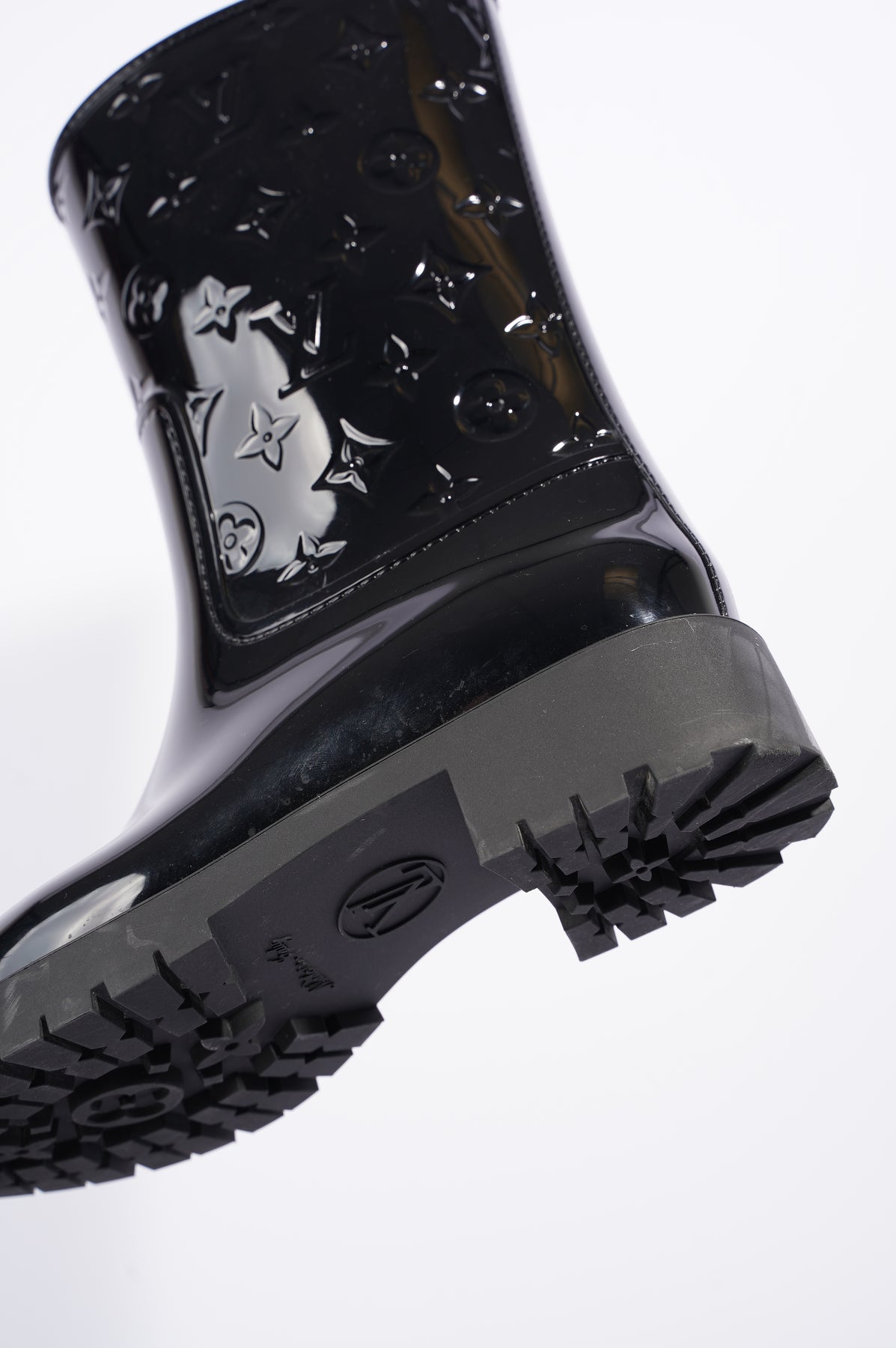 Louis Vuitton 1A8QV1 Drops Flat Half Boot , Black, 38