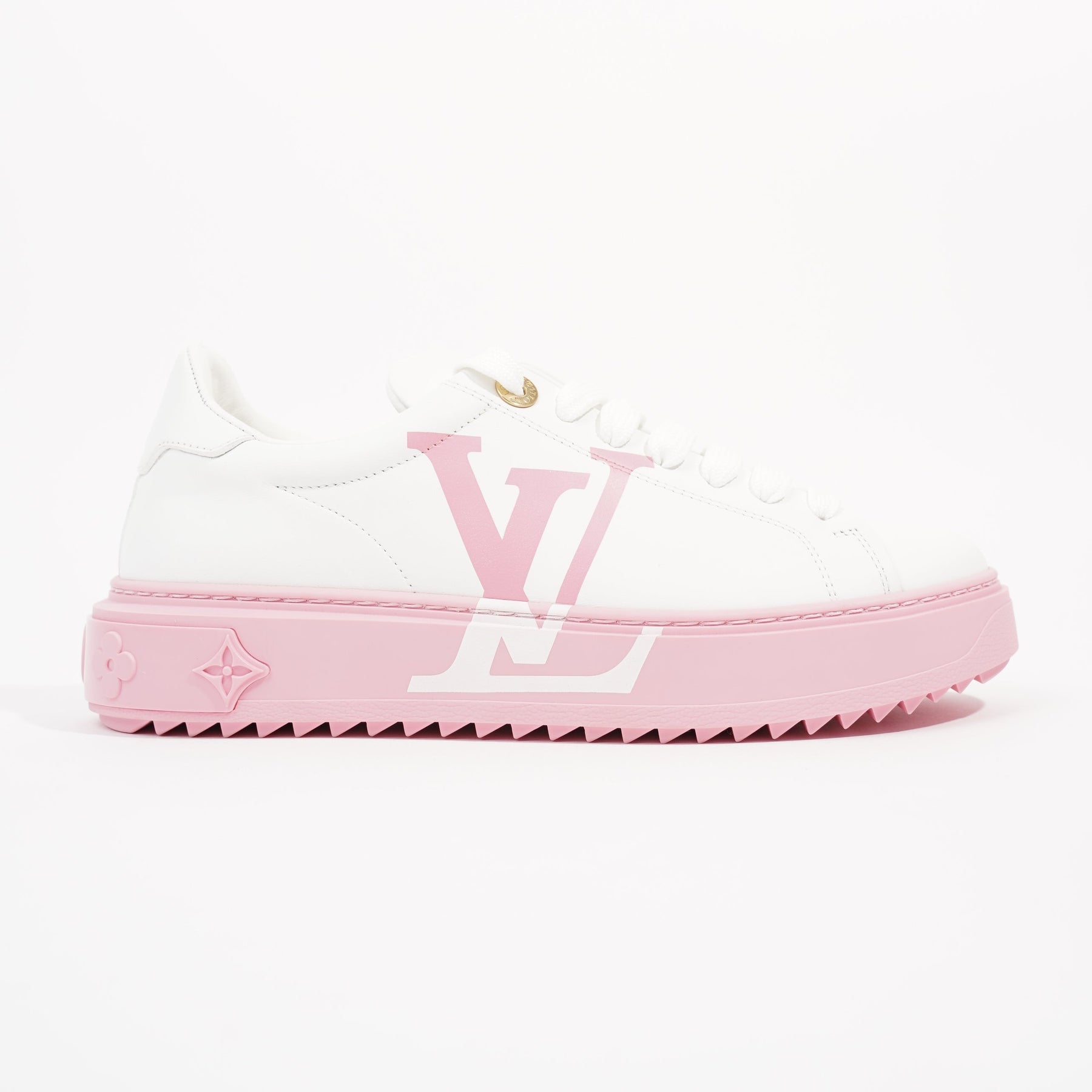 Louis Vuitton Womens Time Out Sneaker White / Pink EU 37 / UK 4 – Luxe  Collective