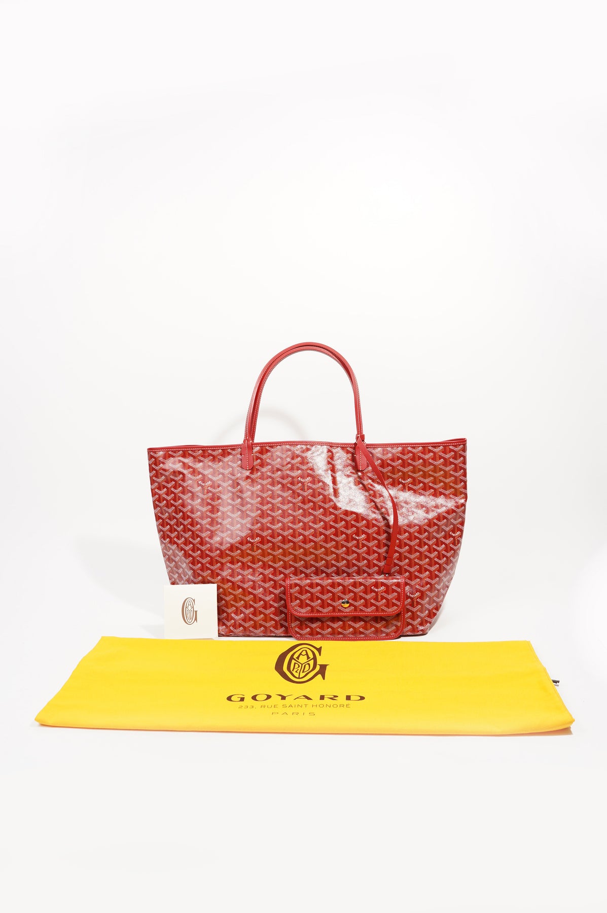 Goyard Pre-Loved Saint Louis GM bag for Women - Red in KSA