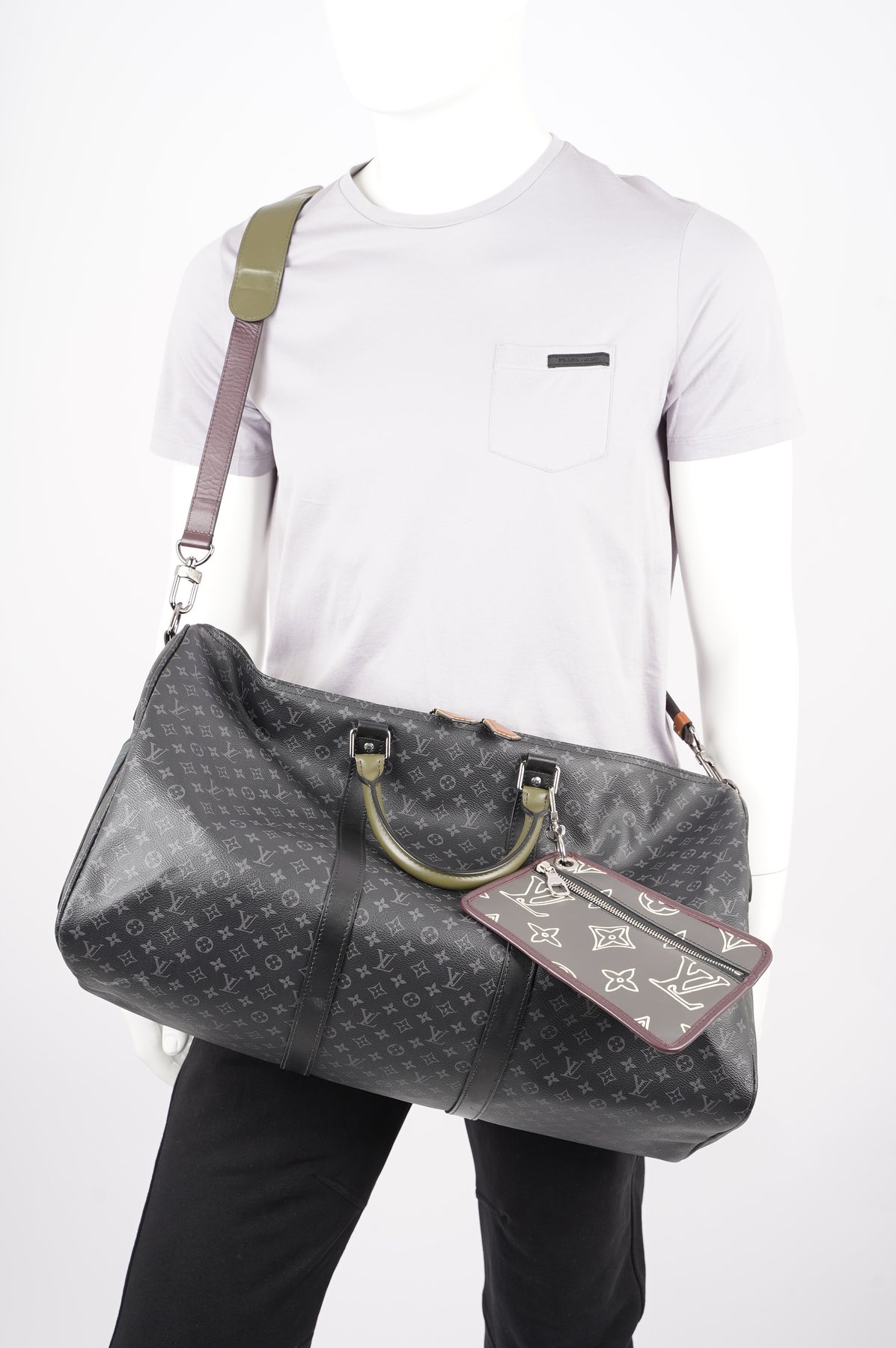 M56856 Louis Vuitton Keepall Bandouliere 50 Virgil Abloh's New “Patchwork”  Version