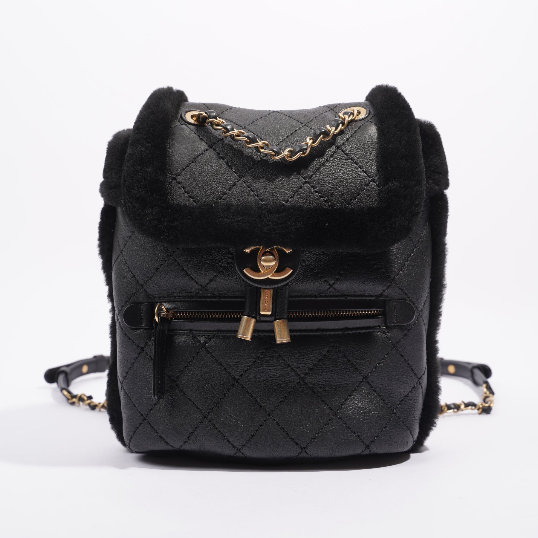 Chanel Shearling Backpack