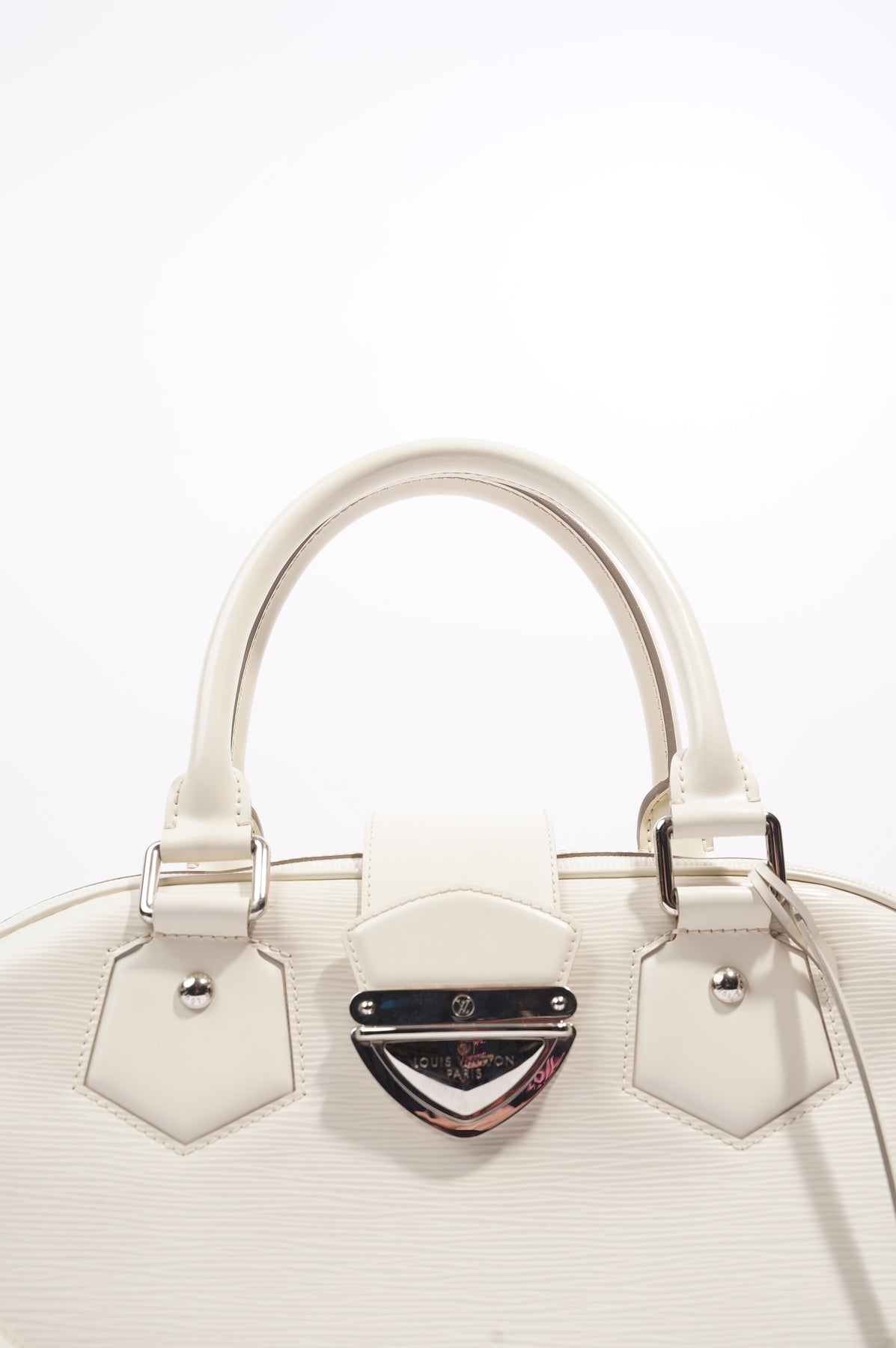 Louis Vuitton Womens Montaigne White Epi Leather GM – Luxe Collective