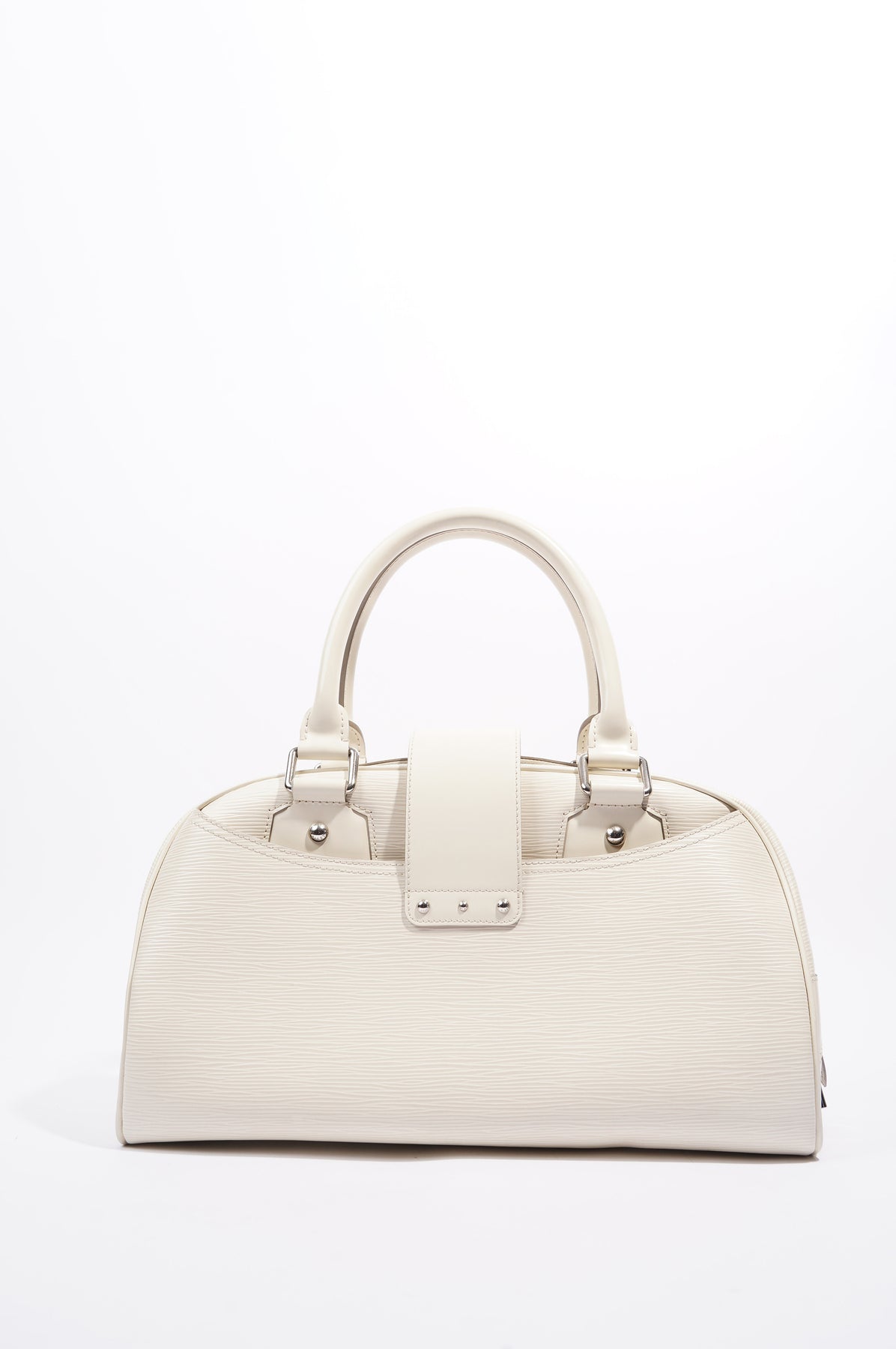 Montaigne leather handbag Louis Vuitton White in Leather - 28960039