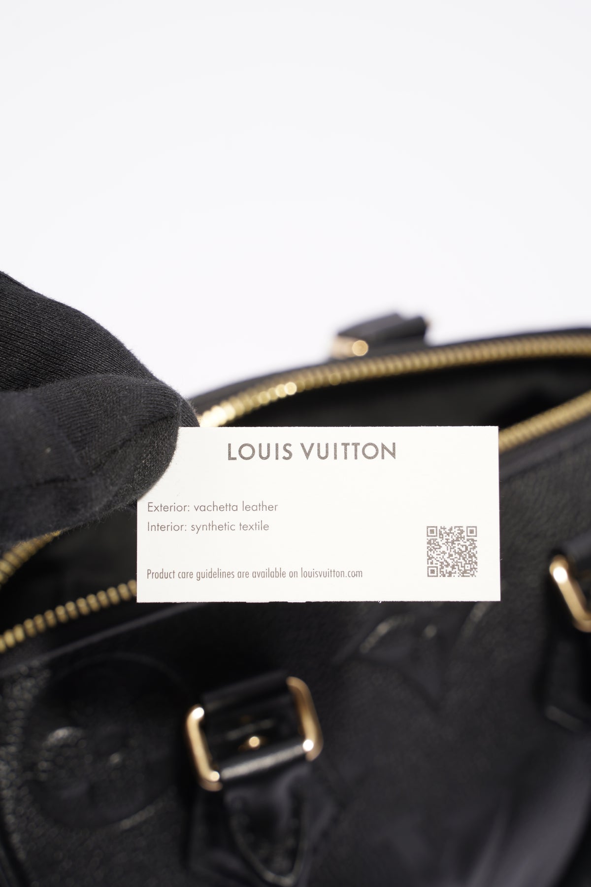 Louis Vuitton Noir Black Empreinte Speedy 20 Bandouliere Crossbody