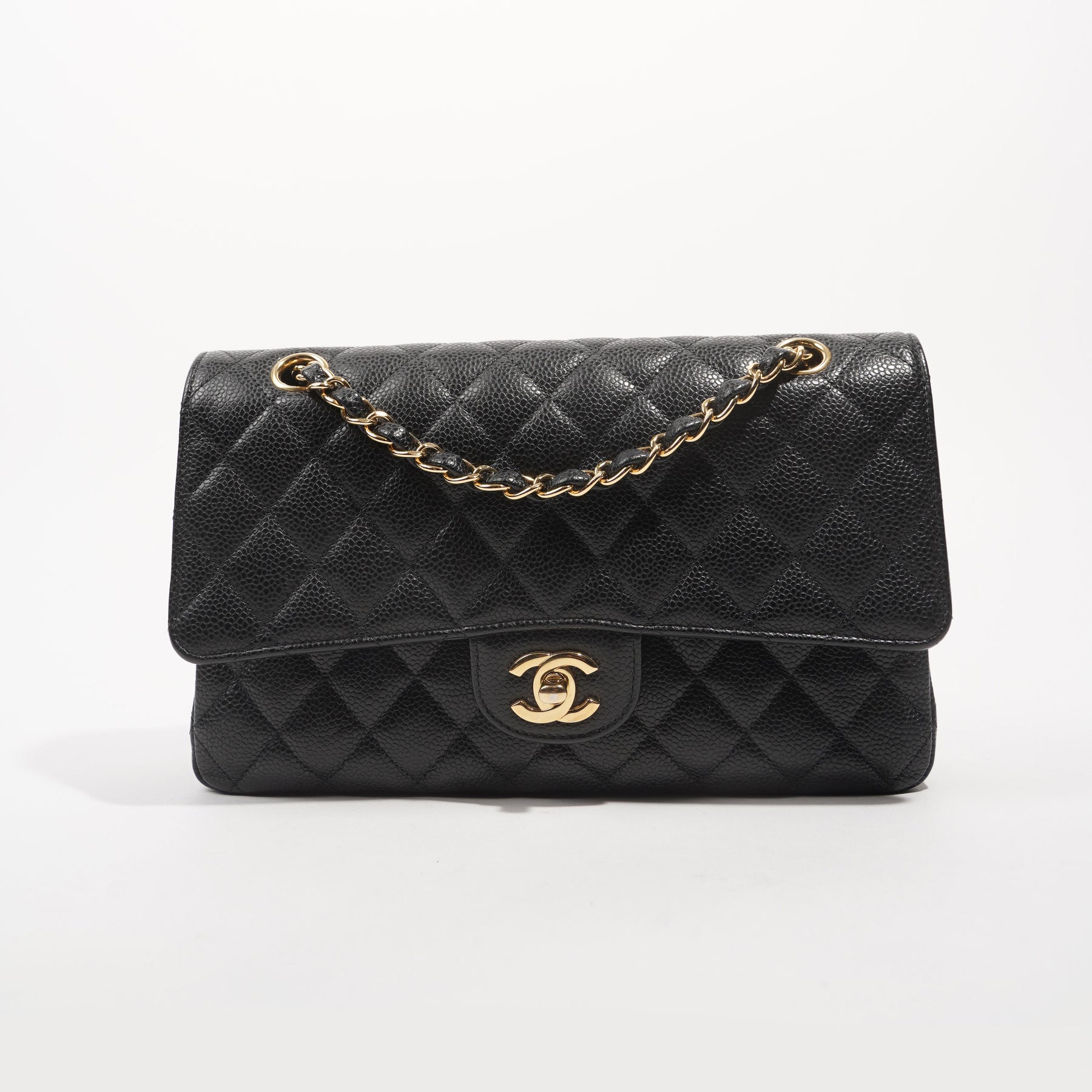 Chanel Clams Pocket Flap Bag Quilted Metallic