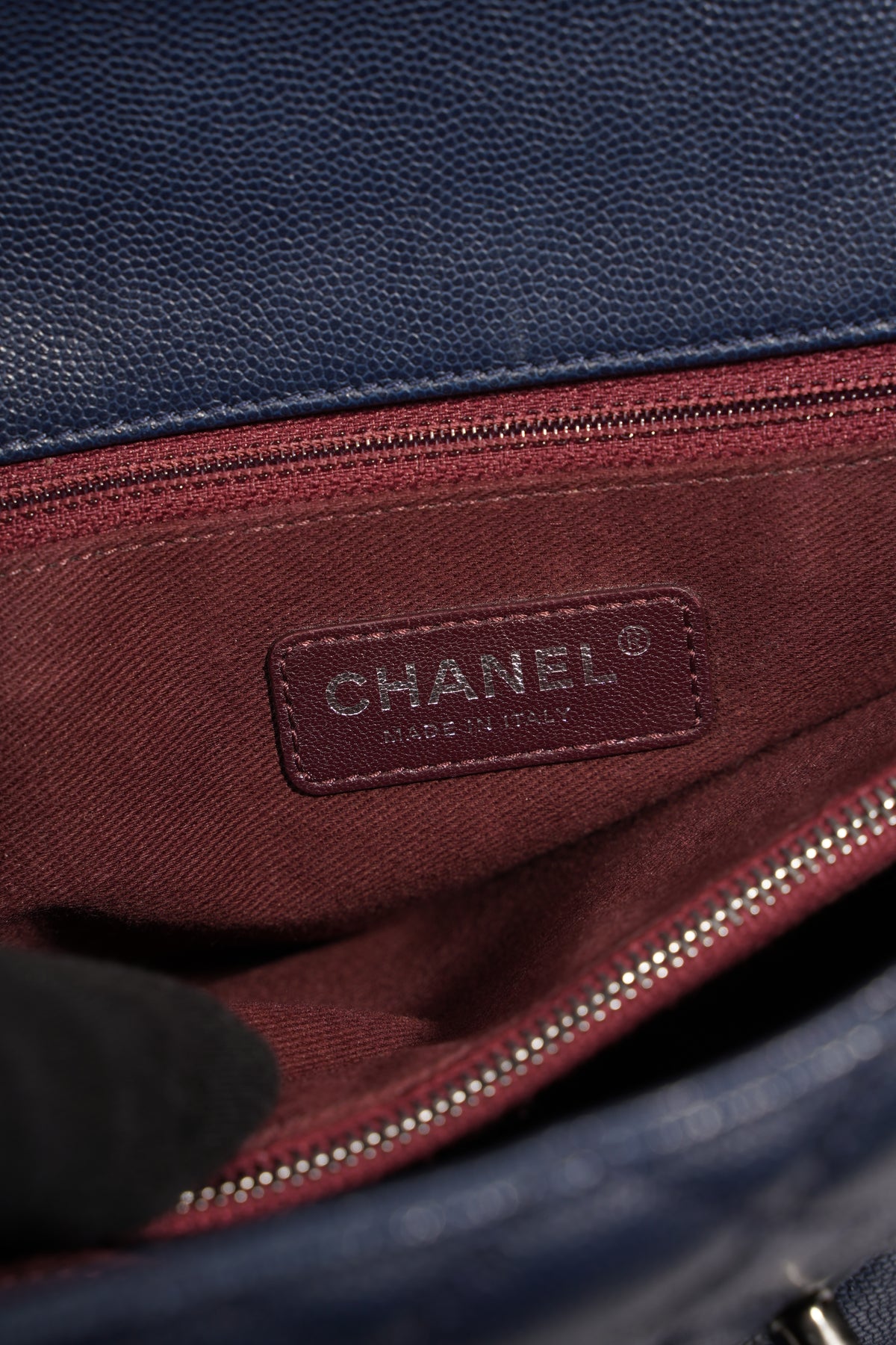 Coco Handle Chanel Coco luxury Navy blue Leather ref.139327 - Joli