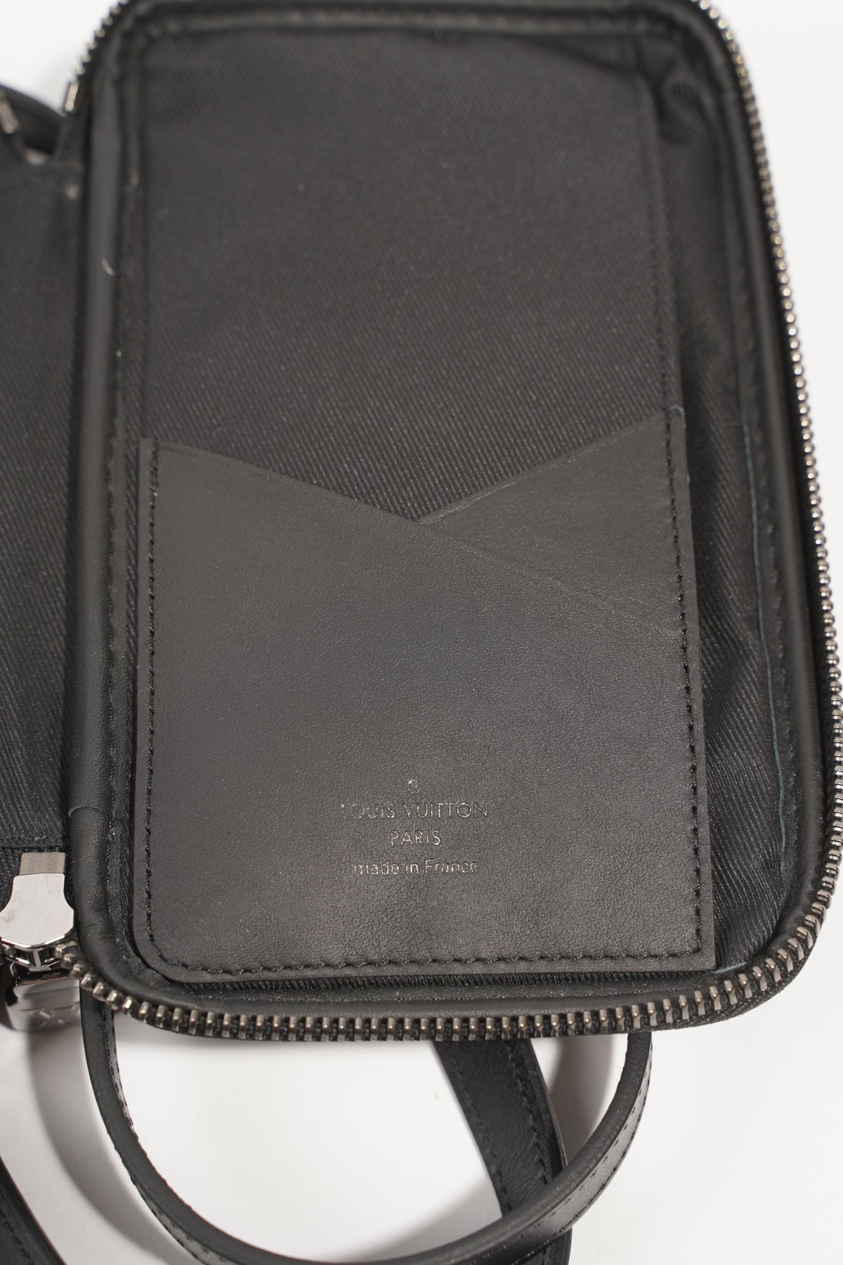 Louis Vuitton Silver Phone Pouch Crossbody Bag M81716 Monogram Purse Auth  LV New