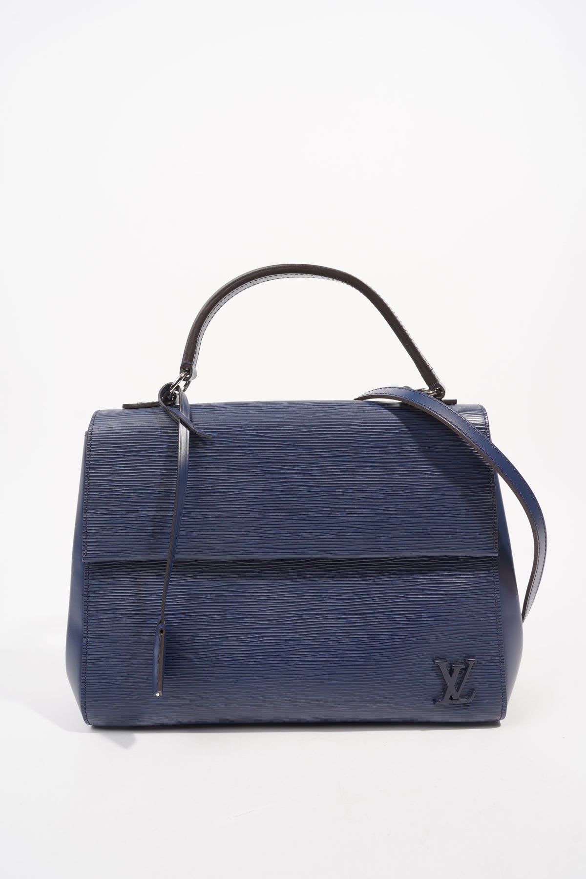 Louis Vuitton Cluny MM Epi Leather Satchel Bag Coral
