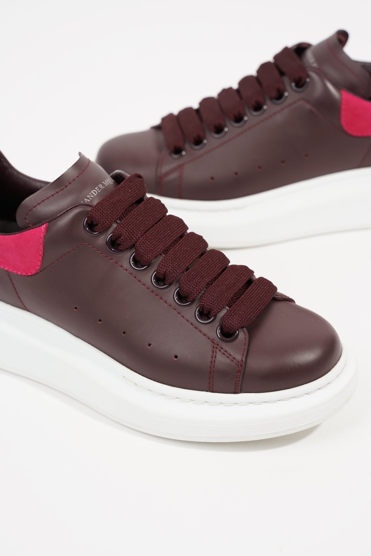 Alexander mcqueen deals maroon sneakers