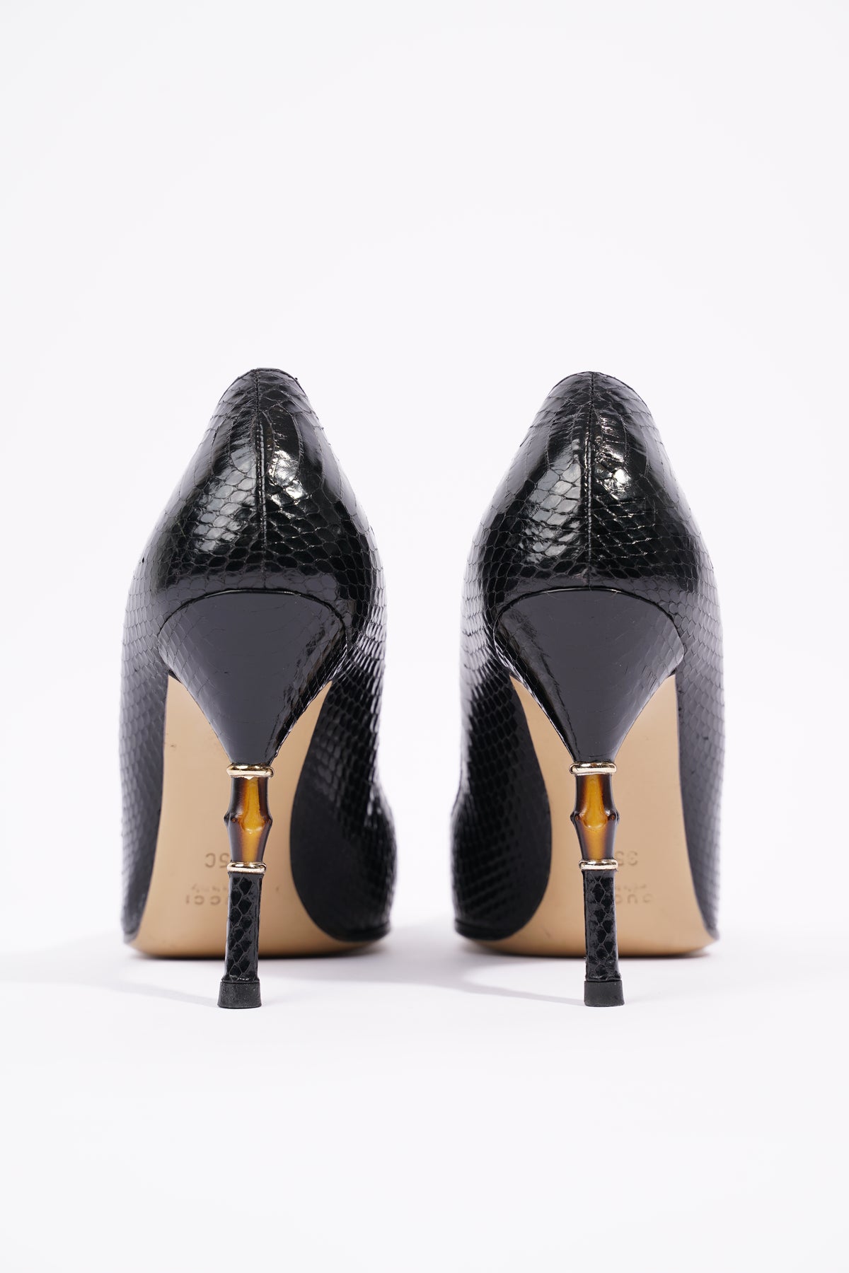 Gucci bamboo clearance heel shoes