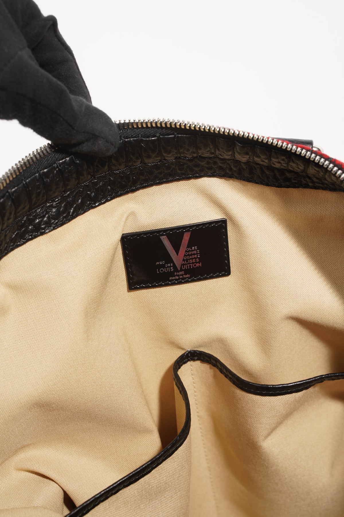 Voyager cloth satchel Louis Vuitton Grey in Cloth - 33187683