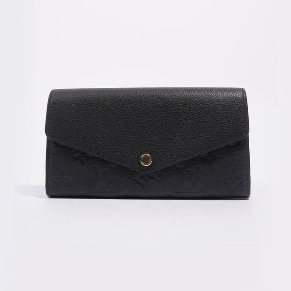 Louis Vuitton Monogram Empreinte Sarah Wallet, Black, * Inventory Confirmation Required