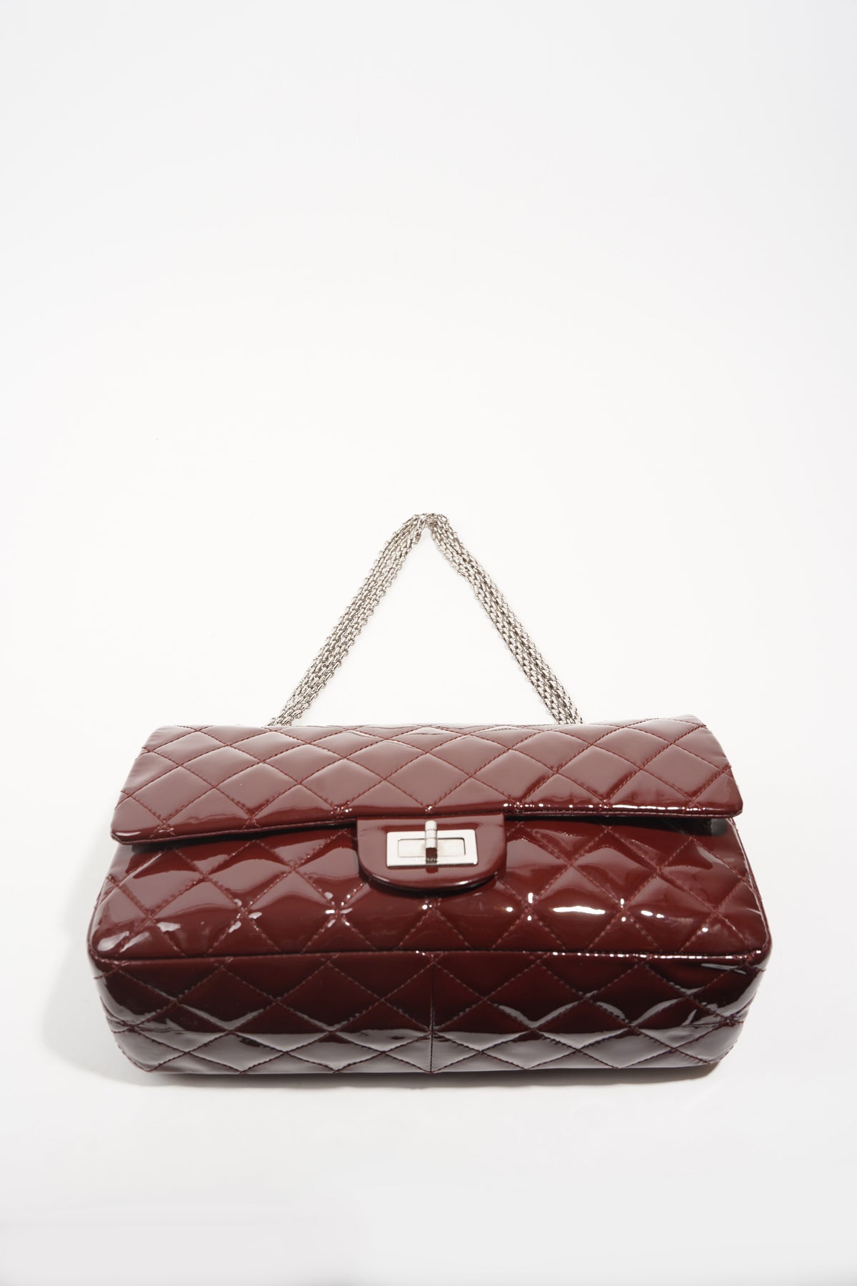CHANEL Boy Chevron Red Burgundy 2014 - Chelsea Vintage Couture