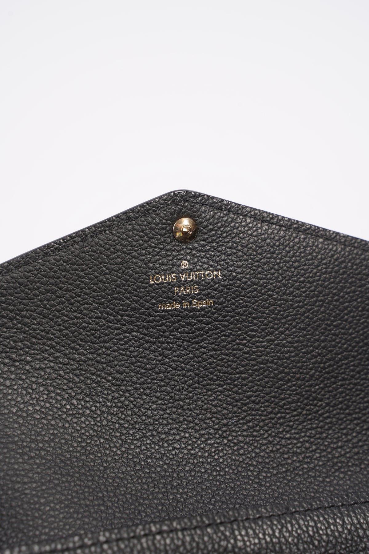Sarah leather wallet Louis Vuitton Black in Leather - 32405197