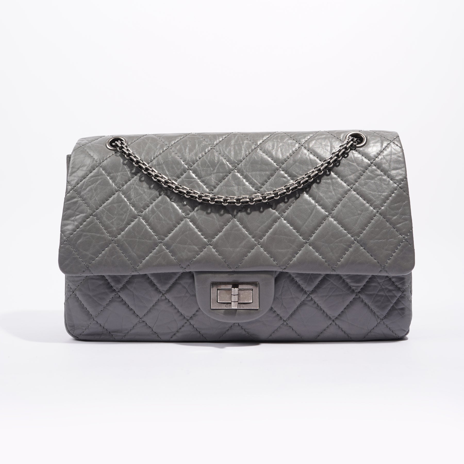caviar quilted small double flap black