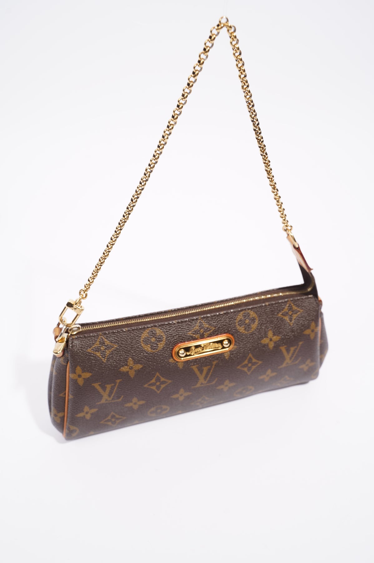 Louis Vuitton Shoulder Bag Pochette - Eva LV Logo Monogram Gold