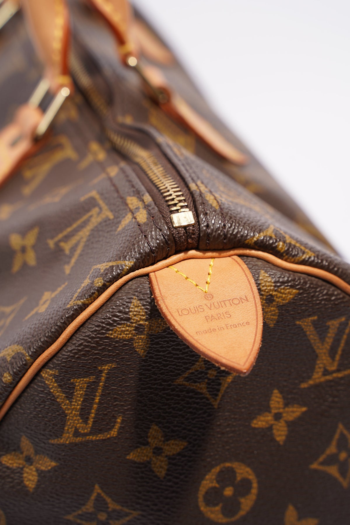 Louis Vuitton, Bags, Luis Vuitton 34 Monogram Speedy Bandouliiere Authd  Vintage Small Duffle