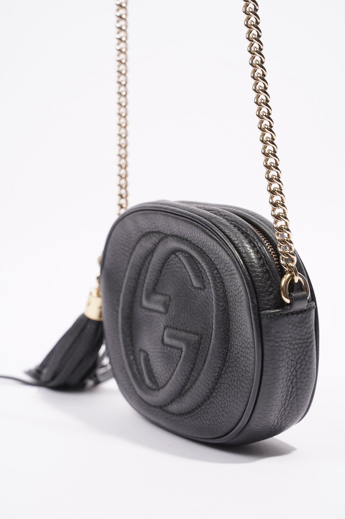 Gucci Soho Mini Chain Bag in Black Leather — UFO No More