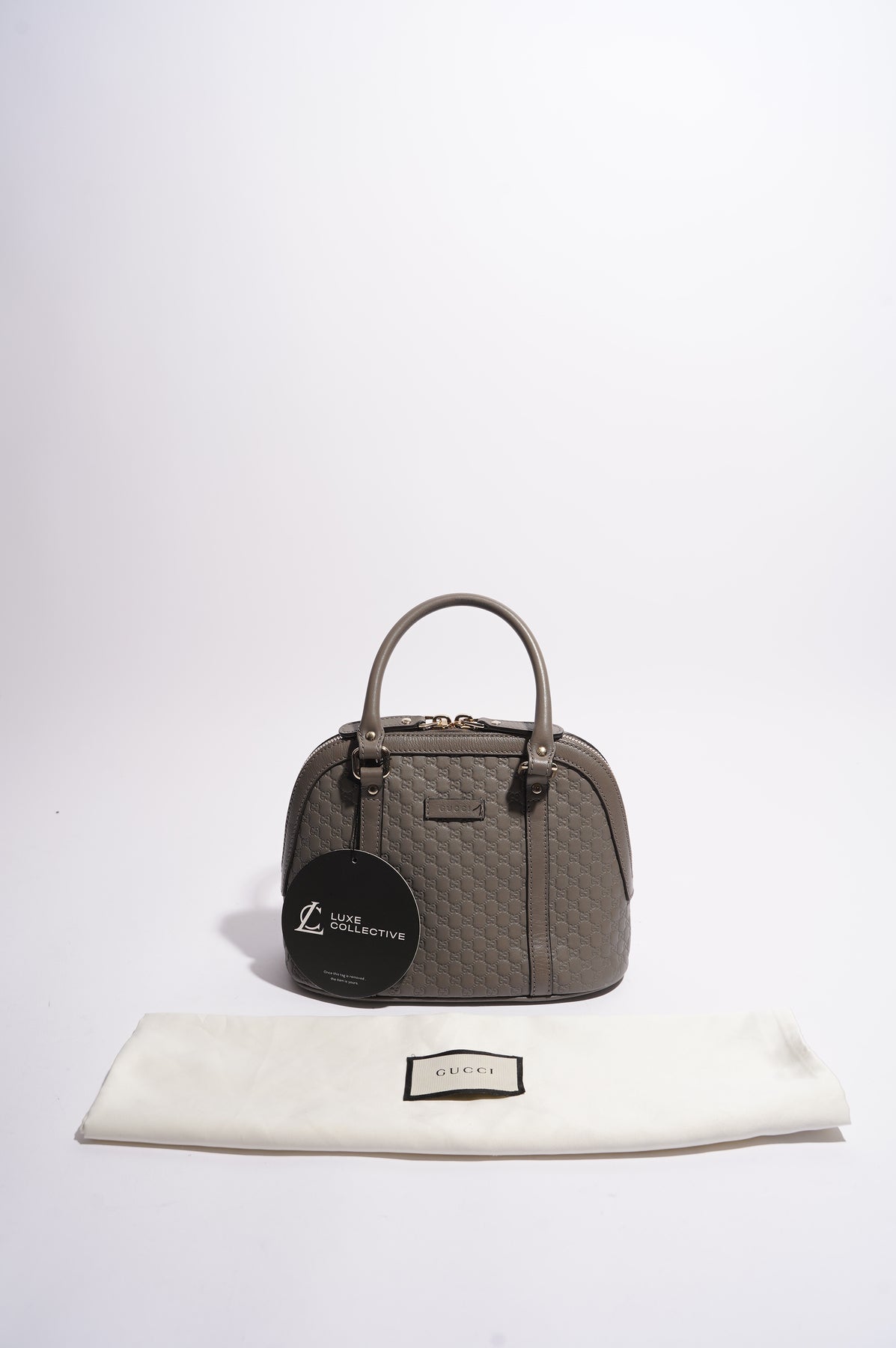 Gucci Mini Microguccissima Dome Bag - Grey Mini Bags, Handbags - GUC1113798
