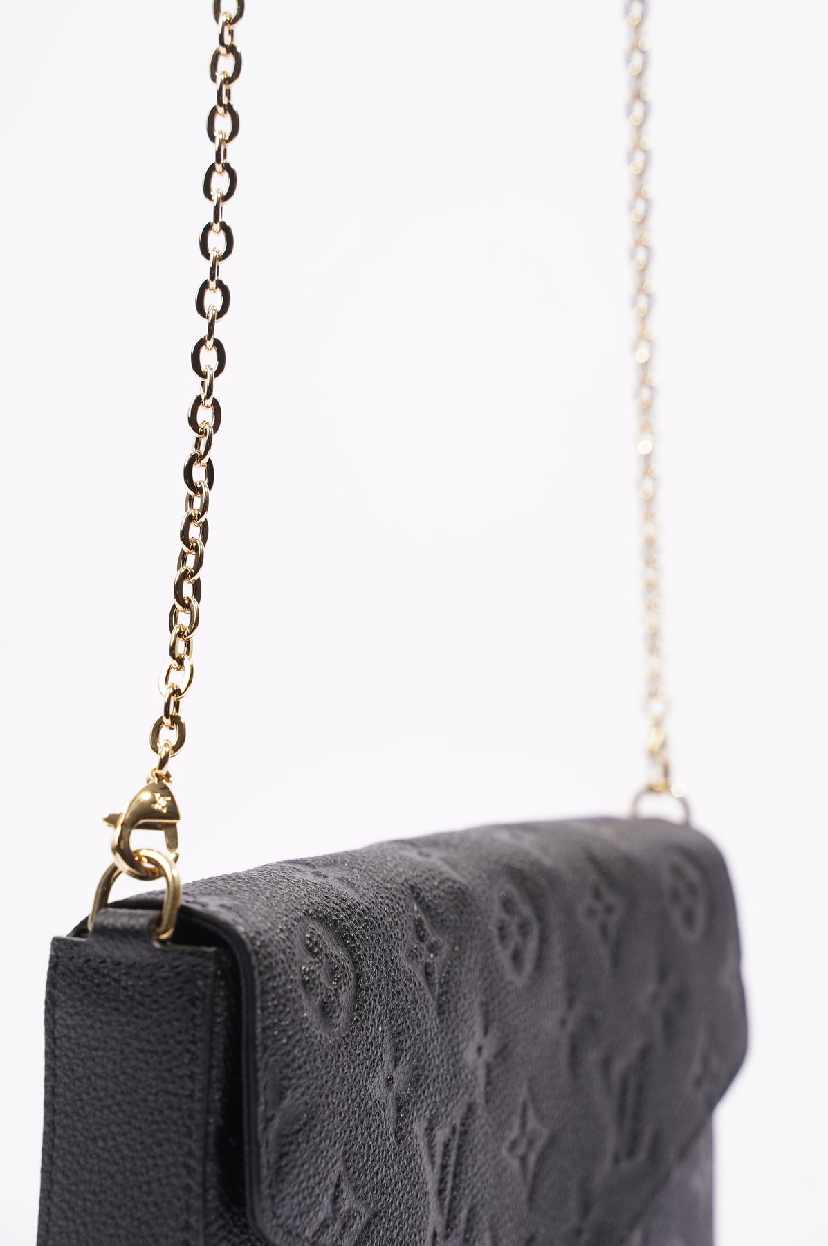 Louis Vuitton Womens Pochette Felicie Black Epi Leather – Luxe
