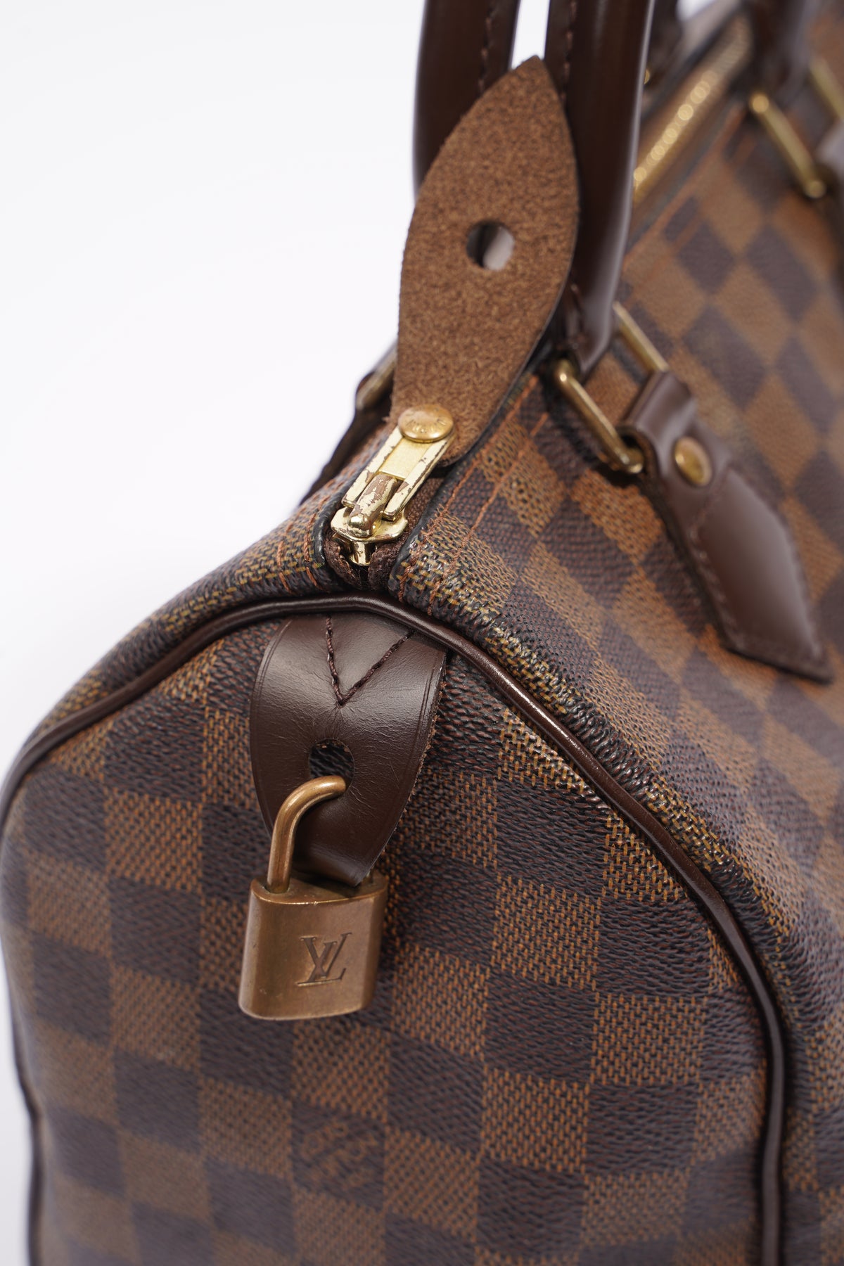 Louis Vuitton Womens Speedy 25 Bandouliere Damier Ebene – Luxe Collective