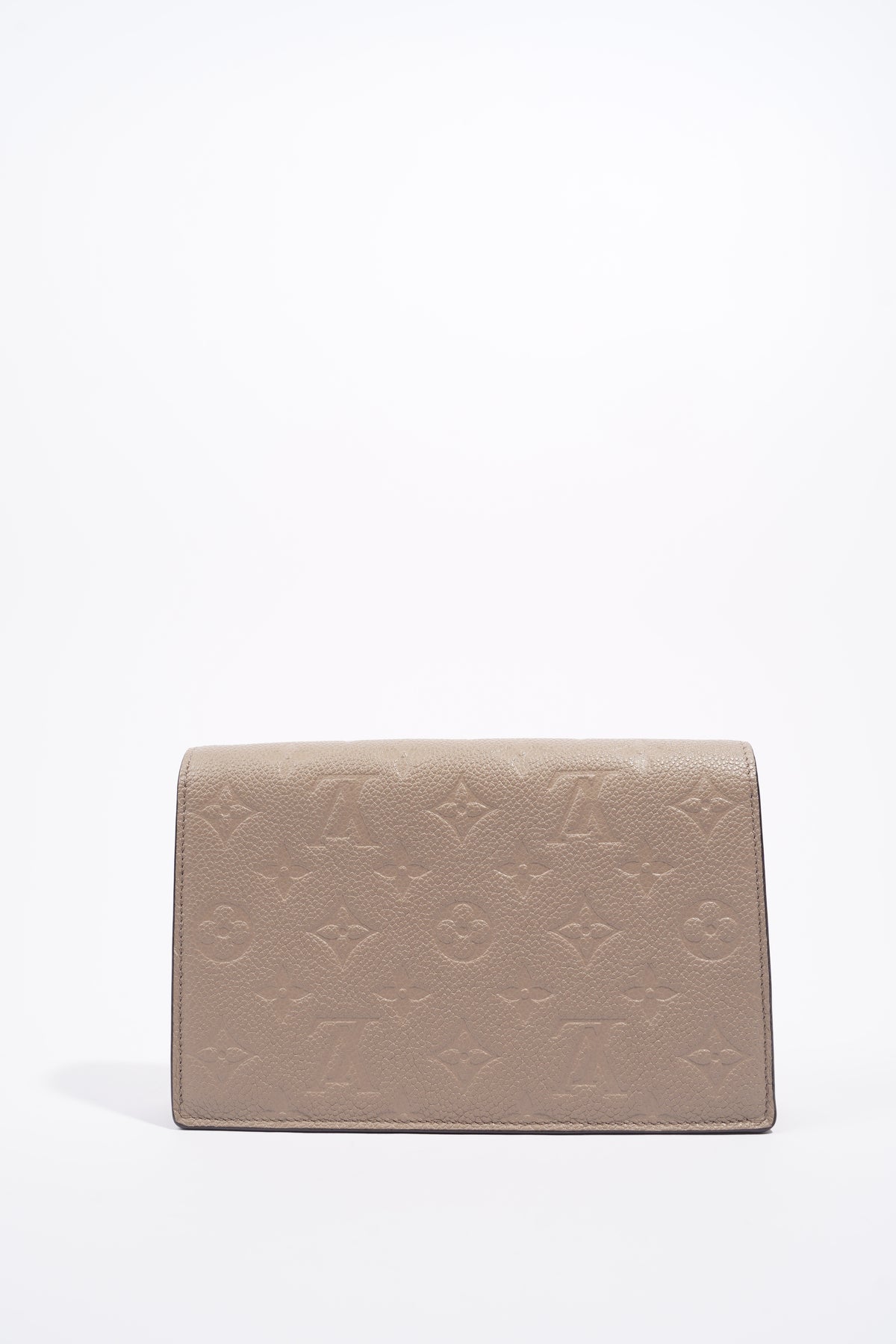 Louis Vuitton Womens Vavin Chain Wallet Beige Empreinte Leather