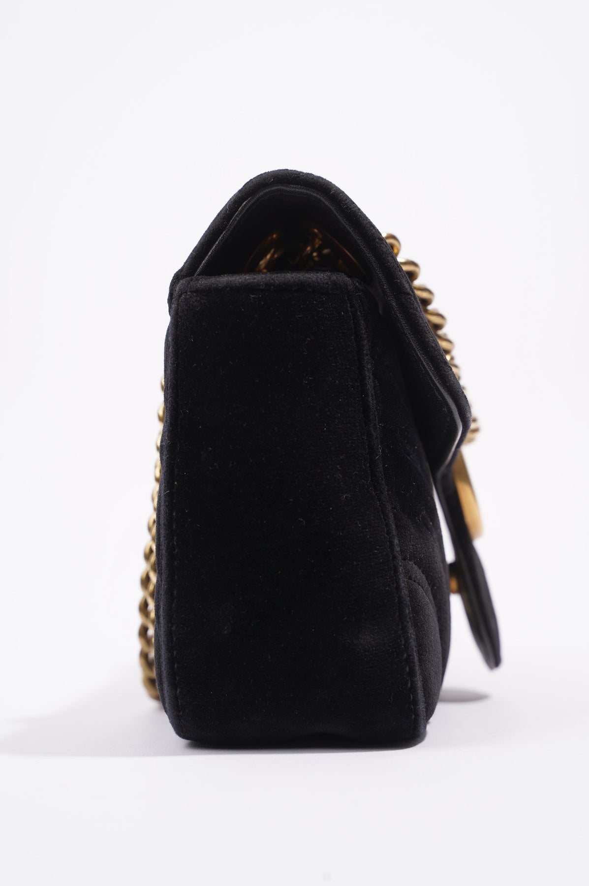 Gucci Womens Marmont Zip Black Velvet Small – Luxe Collective