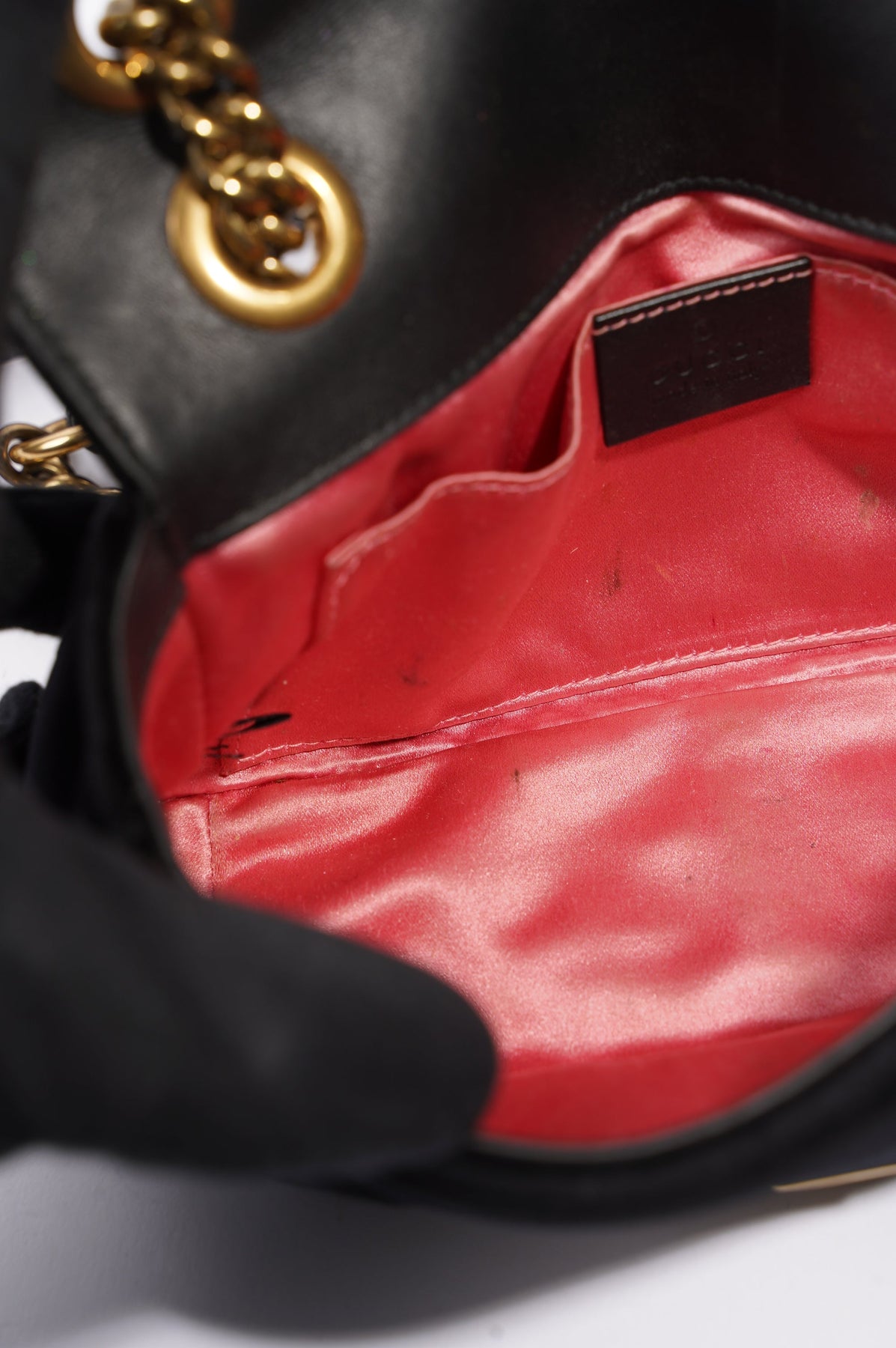 Gg marmont flap velvet handbag Gucci Black in Velvet - 24542314