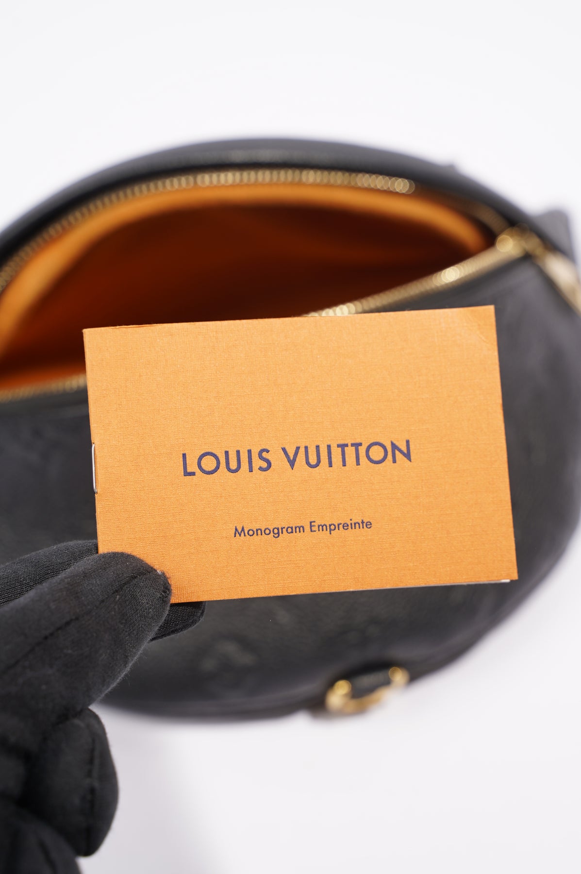 LOUIS VUITTON Monogram Empreinte Bumbag Bag Black