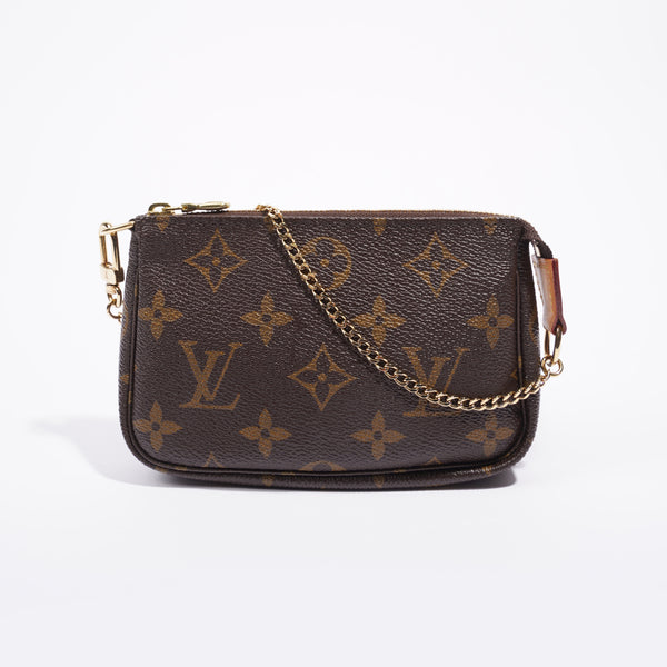 NEW Louis Vuitton Mini Pochette Accessoires on chain, Monogram, Price  Increase