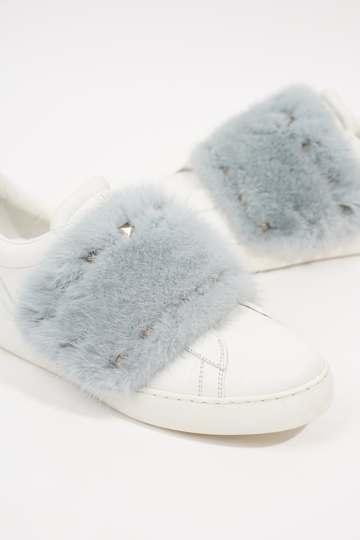 Valentino mink sale fur sneakers