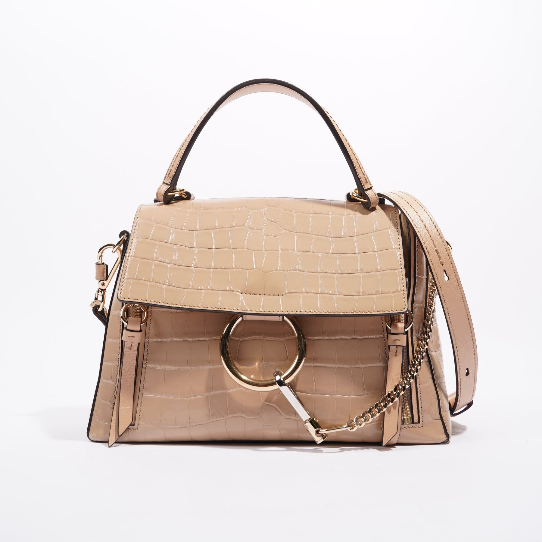 Chloe Faye - Wallet on Strap in Brown, Leather | Handbag Clinic
