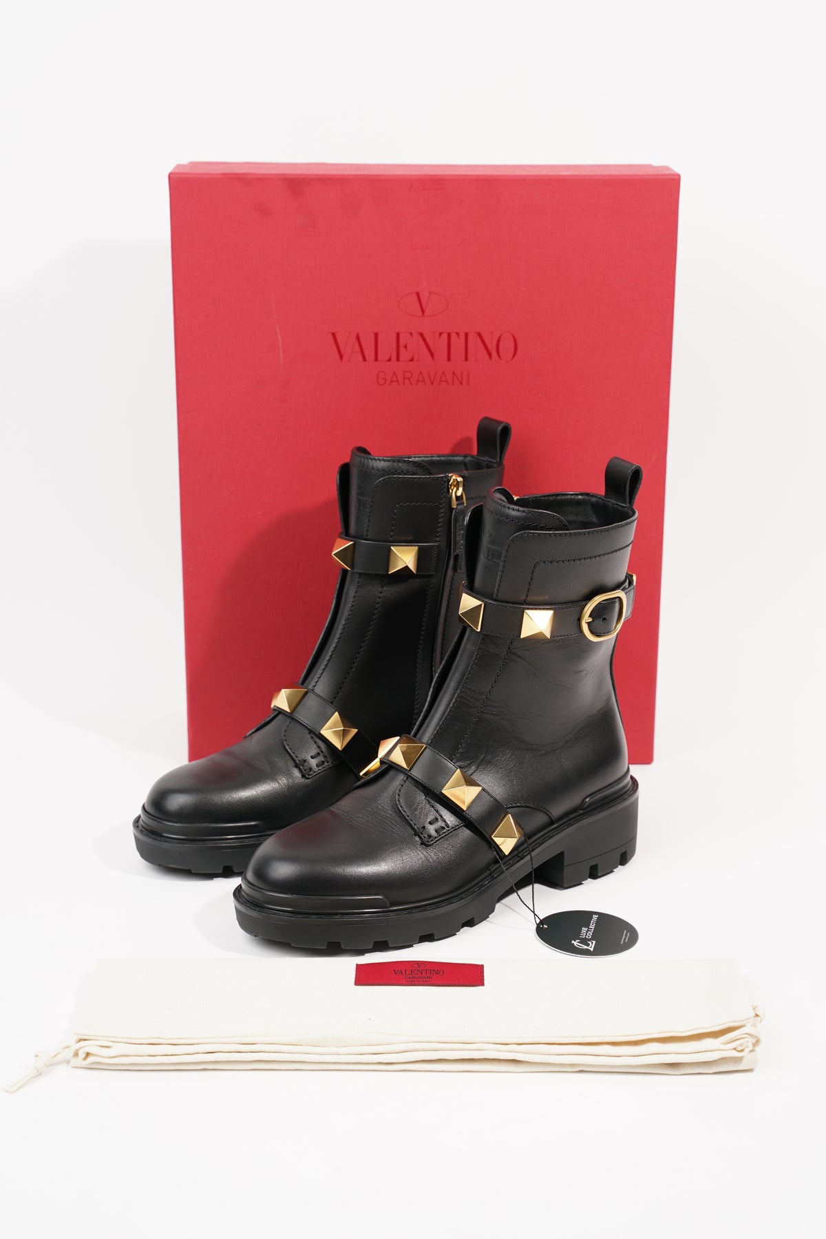 Valentino rockstud boots on sale sale