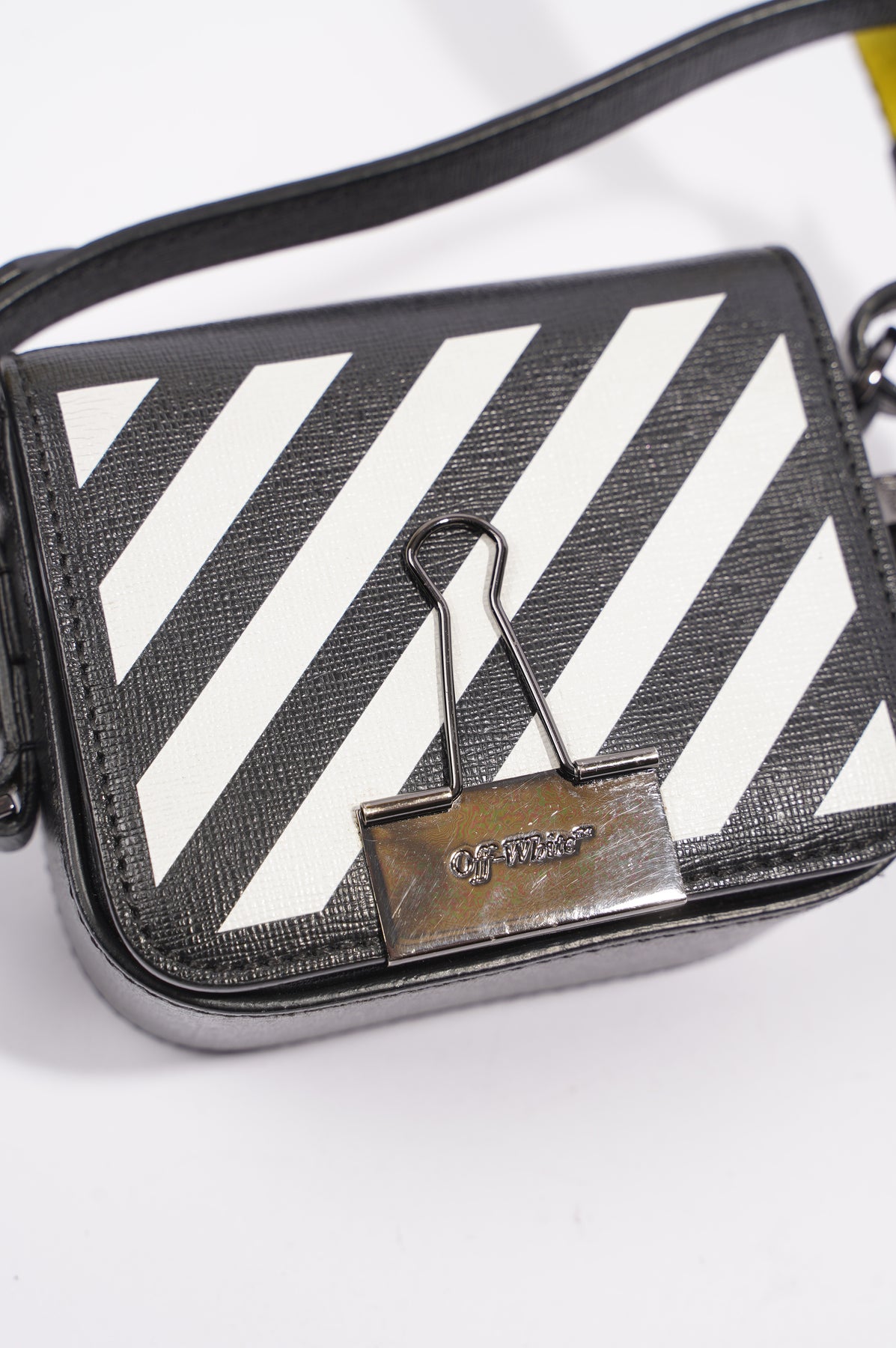 Off white diagonal on sale mini flap bag