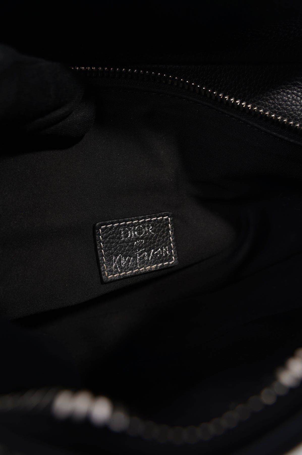 Christian Dior x Shawn Stussy Black Grained Leather Saddle Messenger Bag -  Yoogi's Closet