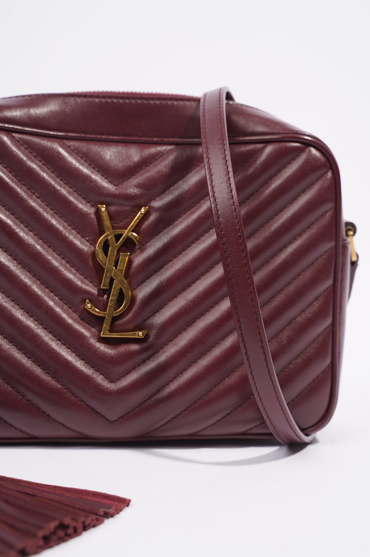 Yves Saint Laurent Lou Camera Bag Red With Gold Toned Hardware For Women  9in/23cm YSL 612544DV7076008 in 2023