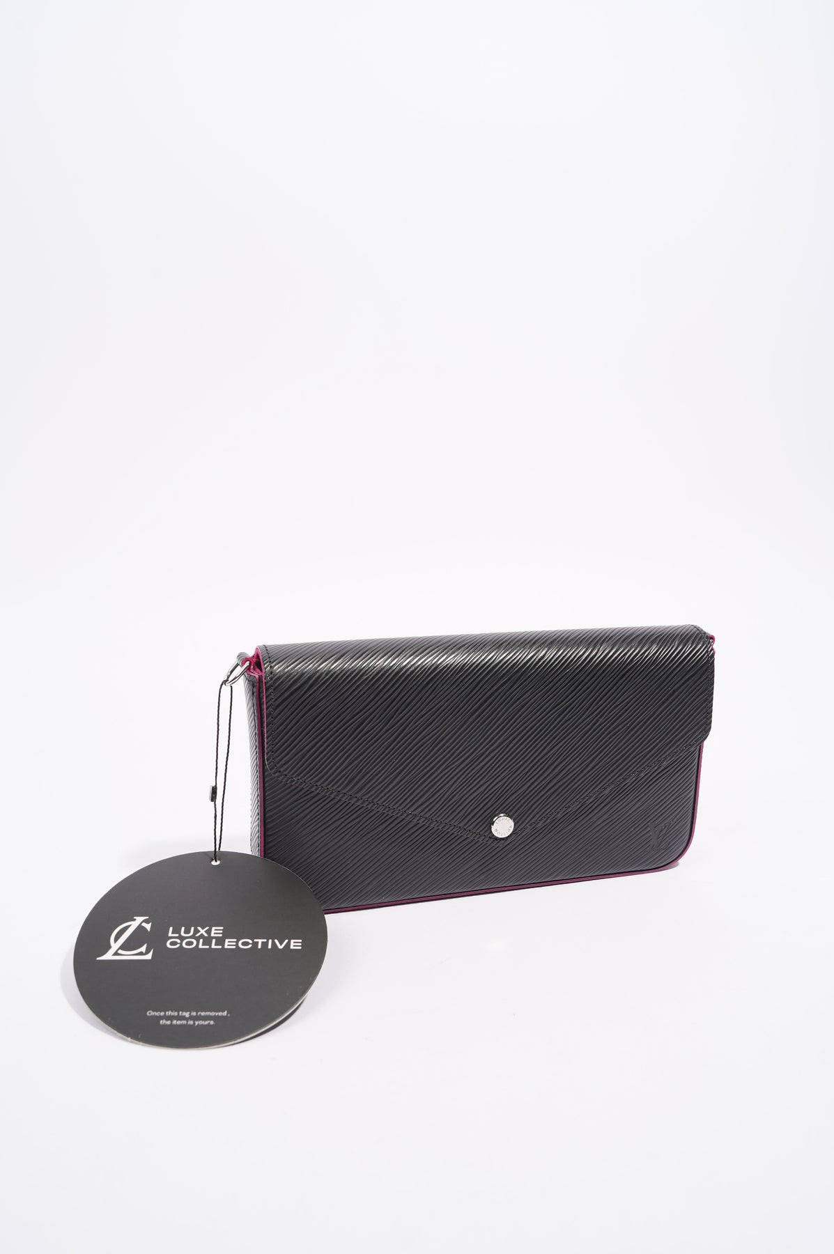 Louis Vuitton Womens Pochette Montaigne Black Epi Leather – Luxe Collective
